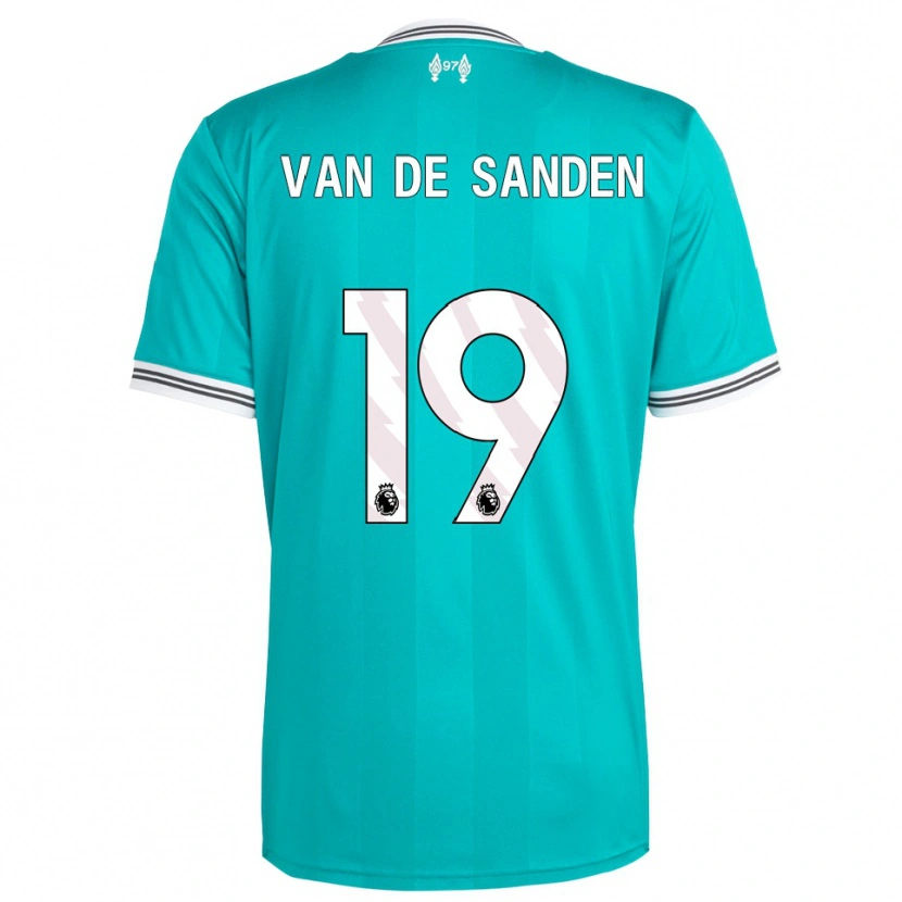 Danxen Hombre Camiseta Shanice Van De Sanden #19 Verde Blanco Equipación Tercera 2025/26 La Camisa