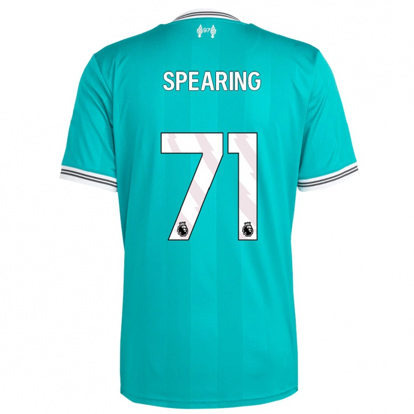 Danxen Hombre Camiseta Jay Spearing #71 Verde Blanco Equipación Tercera 2025/26 La Camisa