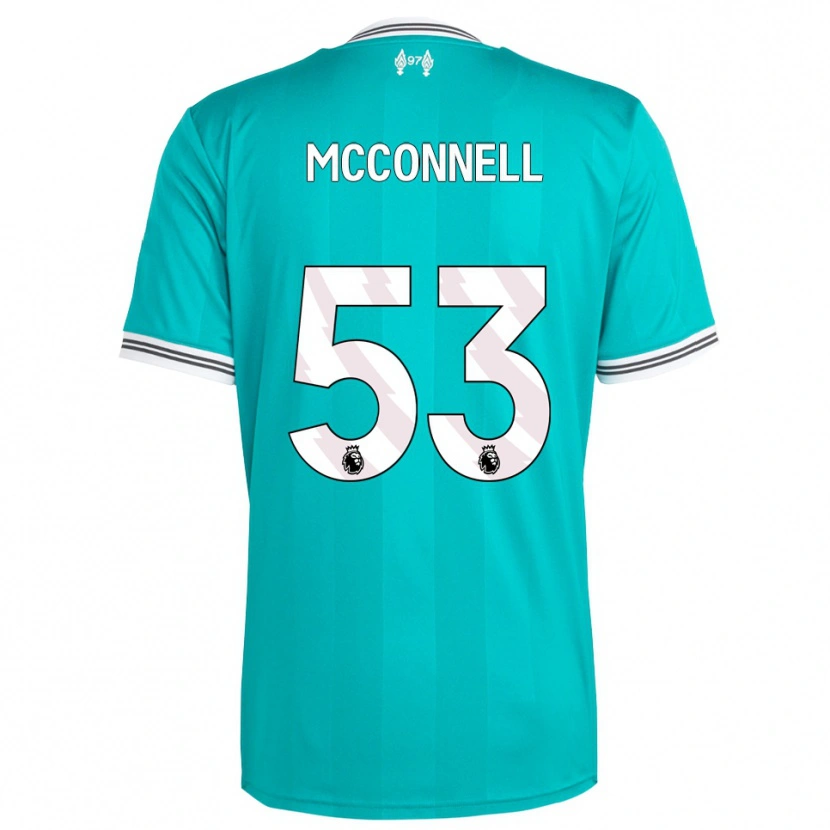 Danxen Hombre Camiseta James Mcconnell #53 Verde Blanco Equipación Tercera 2025/26 La Camisa