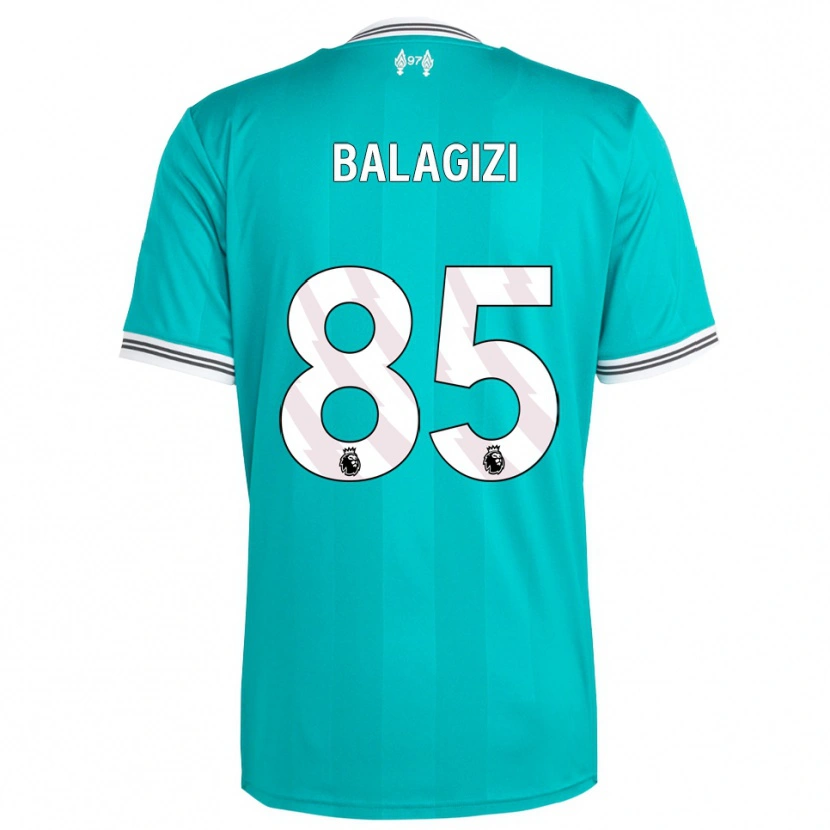 Danxen Hombre Camiseta James Balagizi #85 Verde Blanco Equipación Tercera 2025/26 La Camisa