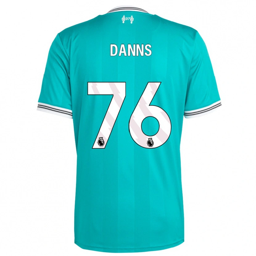 Danxen Hombre Camiseta Jayden Danns #76 Verde Blanco Equipación Tercera 2025/26 La Camisa
