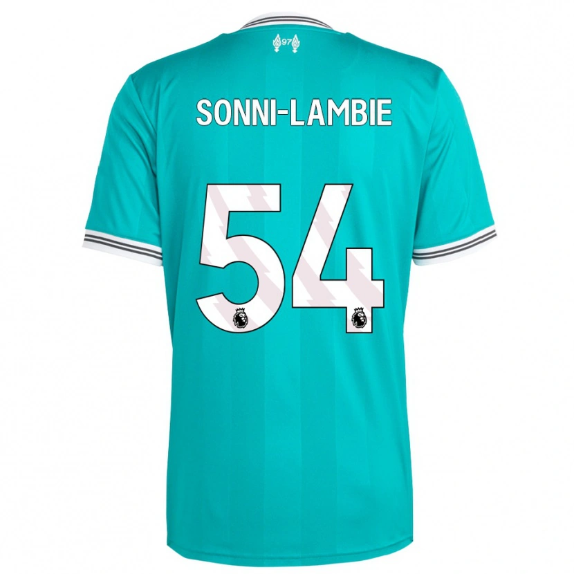 Danxen Hombre Camiseta Joshua Sonni-Lambie #54 Verde Blanco Equipación Tercera 2025/26 La Camisa
