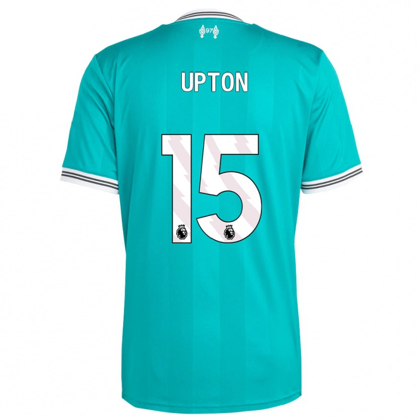 Danxen Hombre Camiseta Joe Upton #15 Verde Blanco Equipación Tercera 2025/26 La Camisa