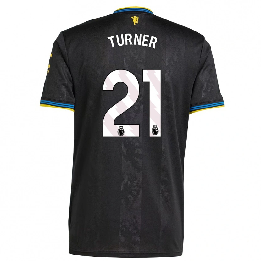Danxen Hombre Camiseta Millie Turner #21 Negro Amarillo Azul Equipación Tercera 2025/26 La Camisa