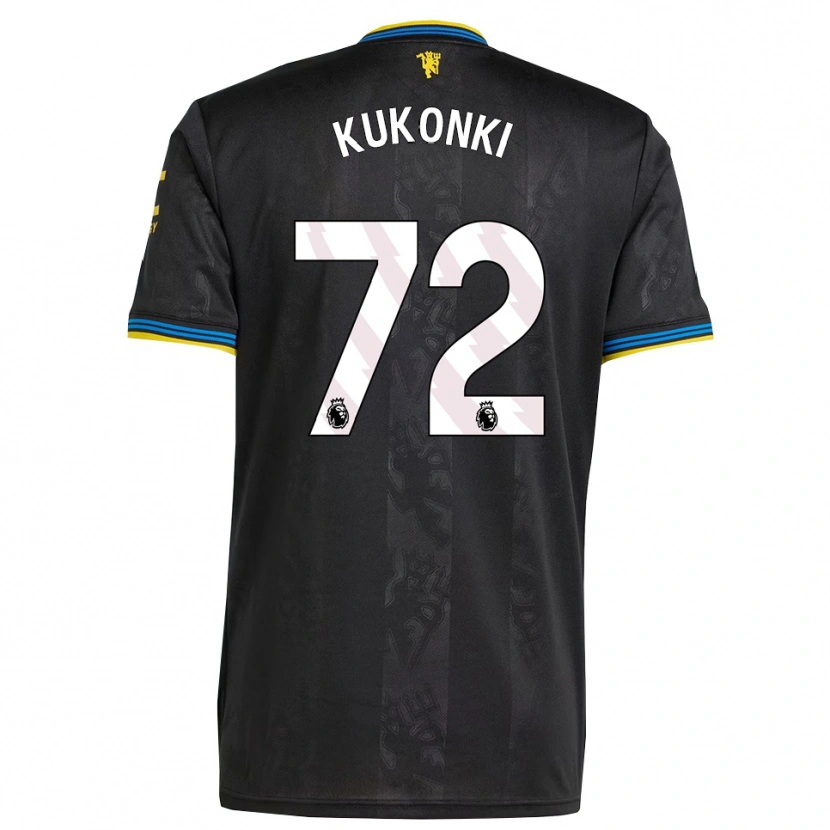 Danxen Hombre Camiseta Godwill Kukonki #72 Negro Amarillo Azul Equipación Tercera 2025/26 La Camisa