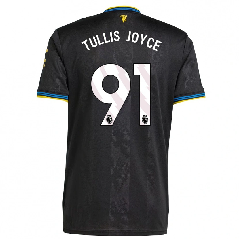 Danxen Hombre Camiseta Phallon Tullis-Joyce #91 Negro Amarillo Azul Equipación Tercera 2025/26 La Camisa