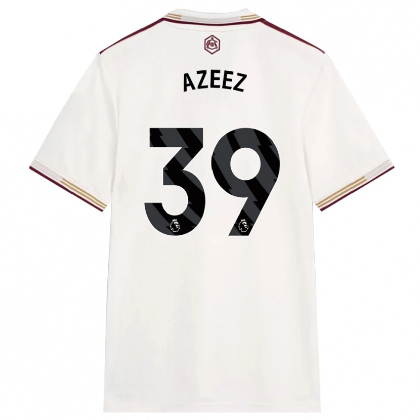 Danxen Hombre Camiseta Miguel Azeez #39 Blanco Roto Borgoña Equipación Tercera 2025/26 La Camisa