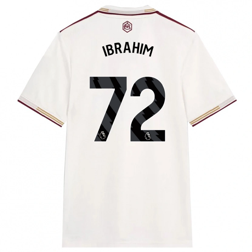 Danxen Hombre Camiseta Ife Ibrahim #72 Blanco Roto Borgoña Equipación Tercera 2025/26 La Camisa