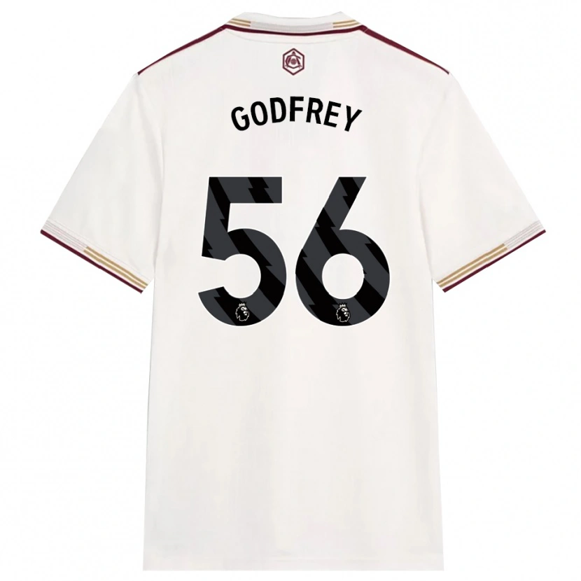 Danxen Hombre Camiseta Freya Godfrey #56 Blanco Roto Borgoña Equipación Tercera 2025/26 La Camisa