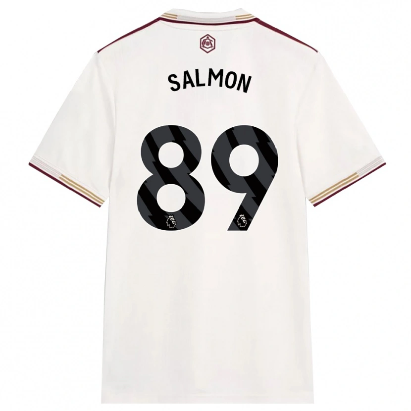 Danxen Hombre Camiseta Marli Salmon #89 Blanco Roto Borgoña Equipación Tercera 2025/26 La Camisa