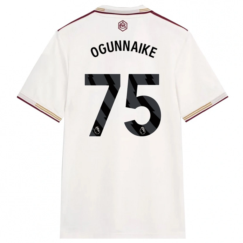 Danxen Hombre Camiseta Josh Ogunnaike #75 Blanco Roto Borgoña Equipación Tercera 2025/26 La Camisa
