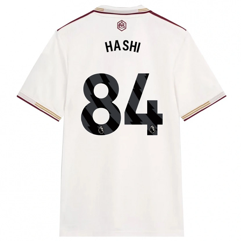 Danxen Hombre Camiseta Maalik Hashi #84 Blanco Roto Borgoña Equipación Tercera 2025/26 La Camisa