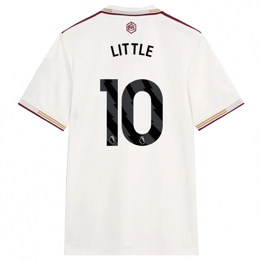 Danxen Hombre Camiseta Kim Little #10 Blanco Roto Borgoña Equipación Tercera 2025/26 La Camisa