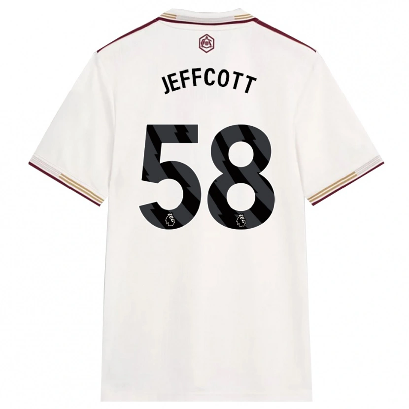 Danxen Hombre Camiseta Henry Jeffcott #58 Blanco Roto Borgoña Equipación Tercera 2025/26 La Camisa