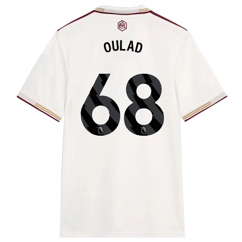 Danxen Hombre Camiseta Salah-Eddine Oulad M'hand #68 Blanco Roto Borgoña Equipación Tercera 2025/26 La Camisa