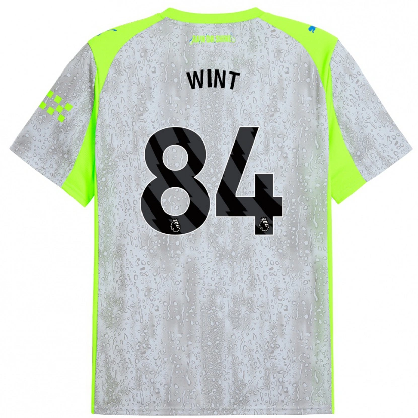 Danxen Hombre Camiseta Jack Wint #84 Gris Amarillo Equipación Tercera 2025/26 La Camisa