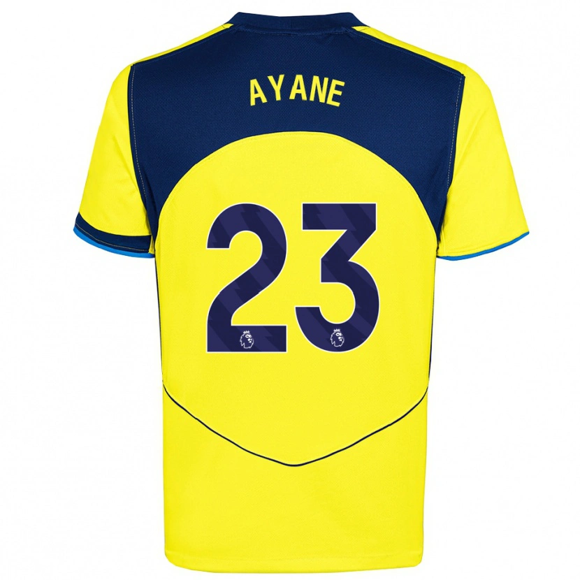 Danxen Hombre Camiseta Rosella Ayane #23 Amarillo Marino Equipación Tercera 2025/26 La Camisa