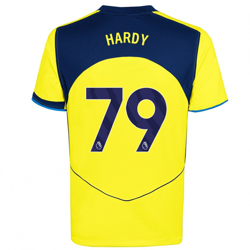 Danxen Hombre Camiseta Malachi Hardy #79 Amarillo Marino Equipación Tercera 2025/26 La Camisa