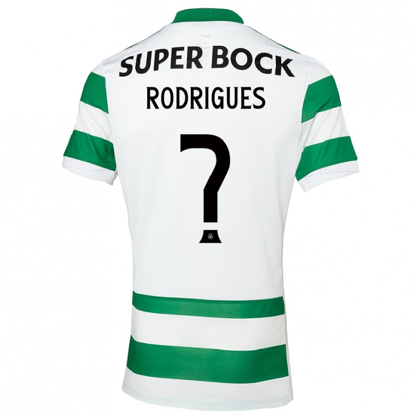 Danxen Mujer Camiseta João Rodrigues #0 Verde Blanco 1ª Equipación 2025/26 La Camisa