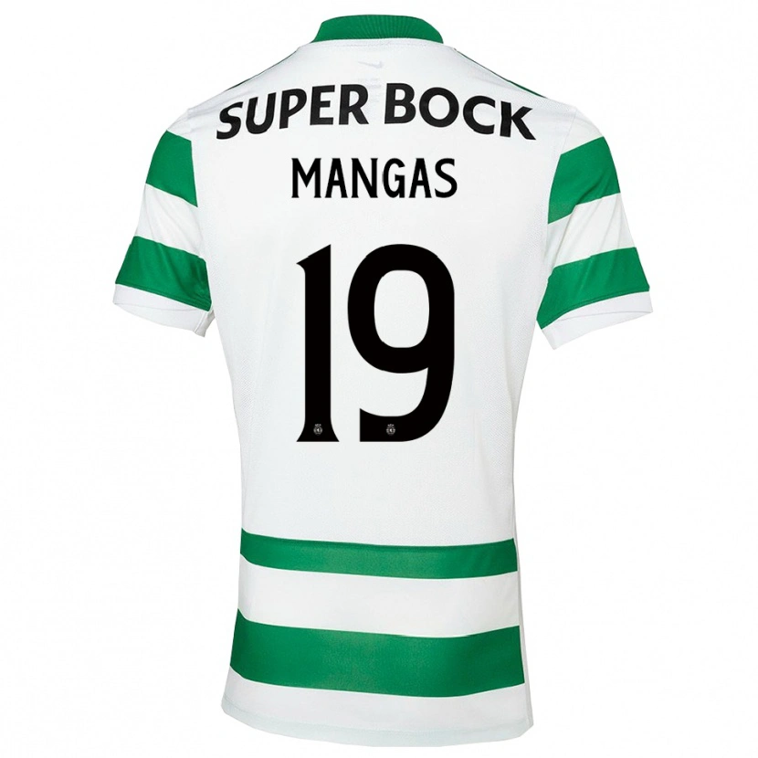 Danxen Mujer Camiseta Ricardo Mangas #19 Verde Blanco 1ª Equipación 2025/26 La Camisa