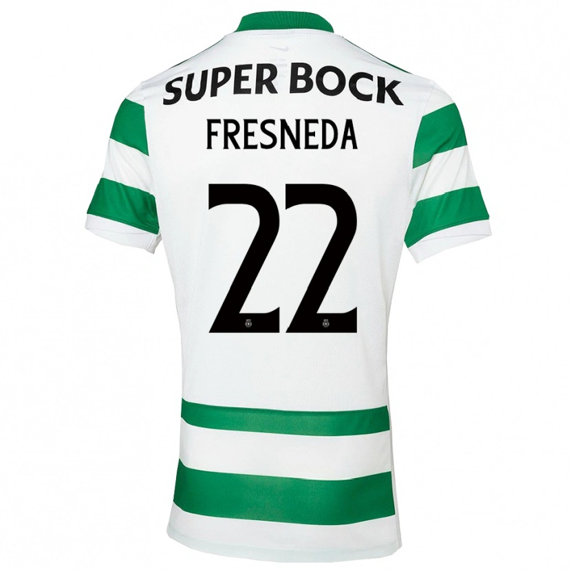 Danxen Mujer Camiseta Iván Fresneda #22 Verde Blanco 1ª Equipación 2025/26 La Camisa
