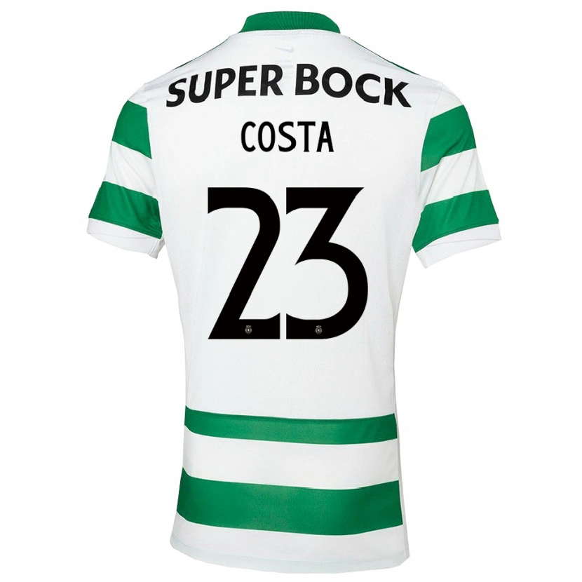 Danxen Mujer Camiseta Manuel Costa #23 Verde Blanco 1ª Equipación 2025/26 La Camisa