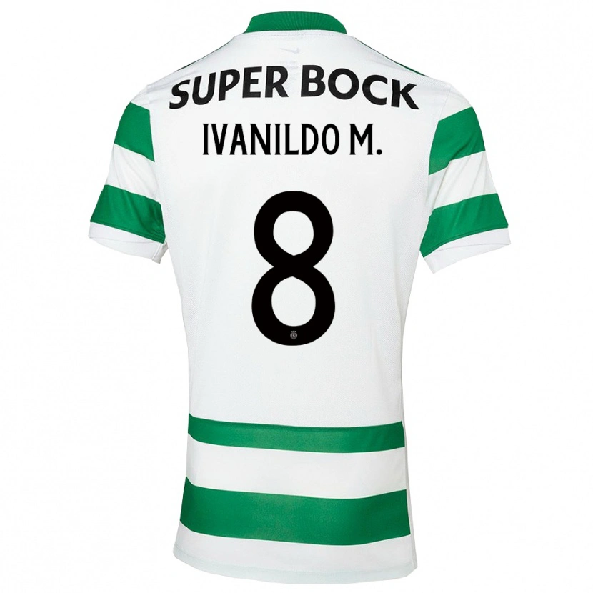 Danxen Mujer Camiseta Ivanildo #8 Verde Blanco 1ª Equipación 2025/26 La Camisa
