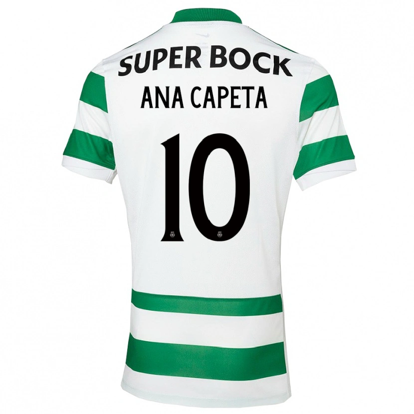 Danxen Mujer Camiseta Ana Capeta #10 Verde Blanco 1ª Equipación 2025/26 La Camisa