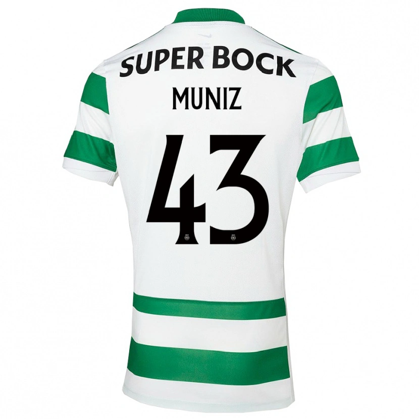 Danxen Mujer Camiseta João Muniz #43 Verde Blanco 1ª Equipación 2025/26 La Camisa