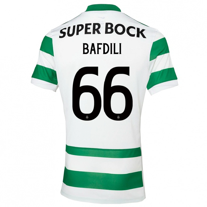 Danxen Mujer Camiseta Zaïd Bafdili #66 Verde Blanco 1ª Equipación 2025/26 La Camisa