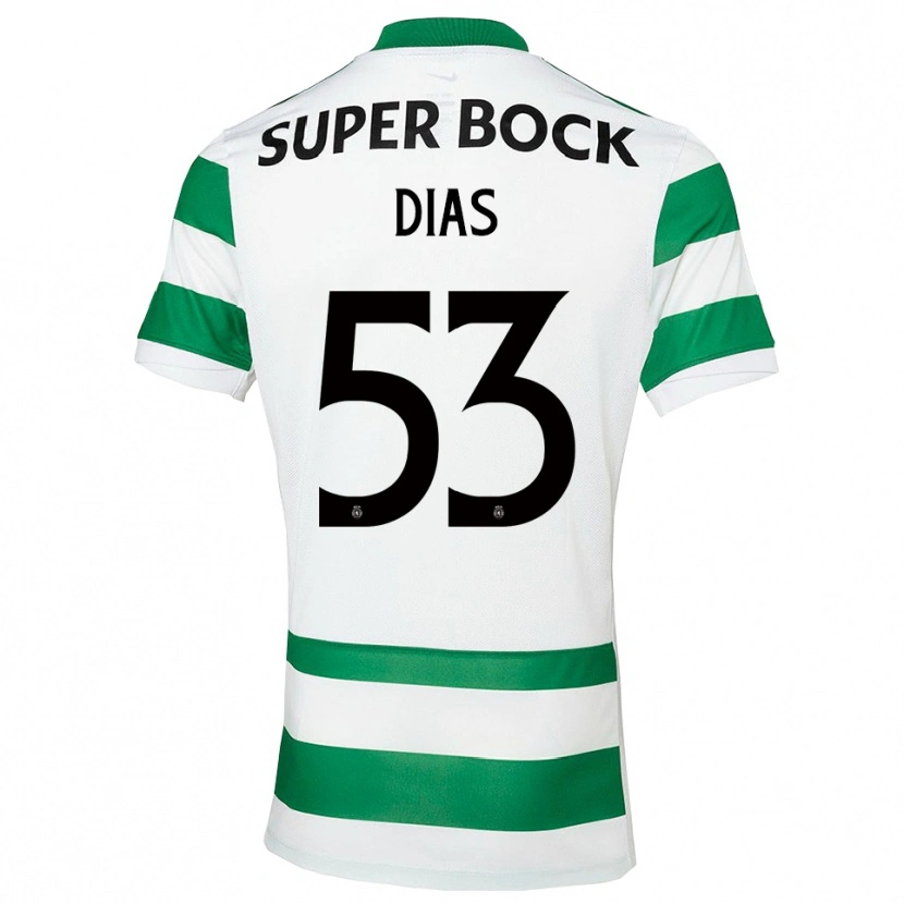 Danxen Mujer Camiseta Rodrigo Dias #53 Verde Blanco 1ª Equipación 2025/26 La Camisa