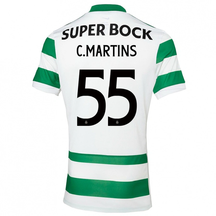Danxen Mujer Camiseta Carolina Martins #55 Verde Blanco 1ª Equipación 2025/26 La Camisa