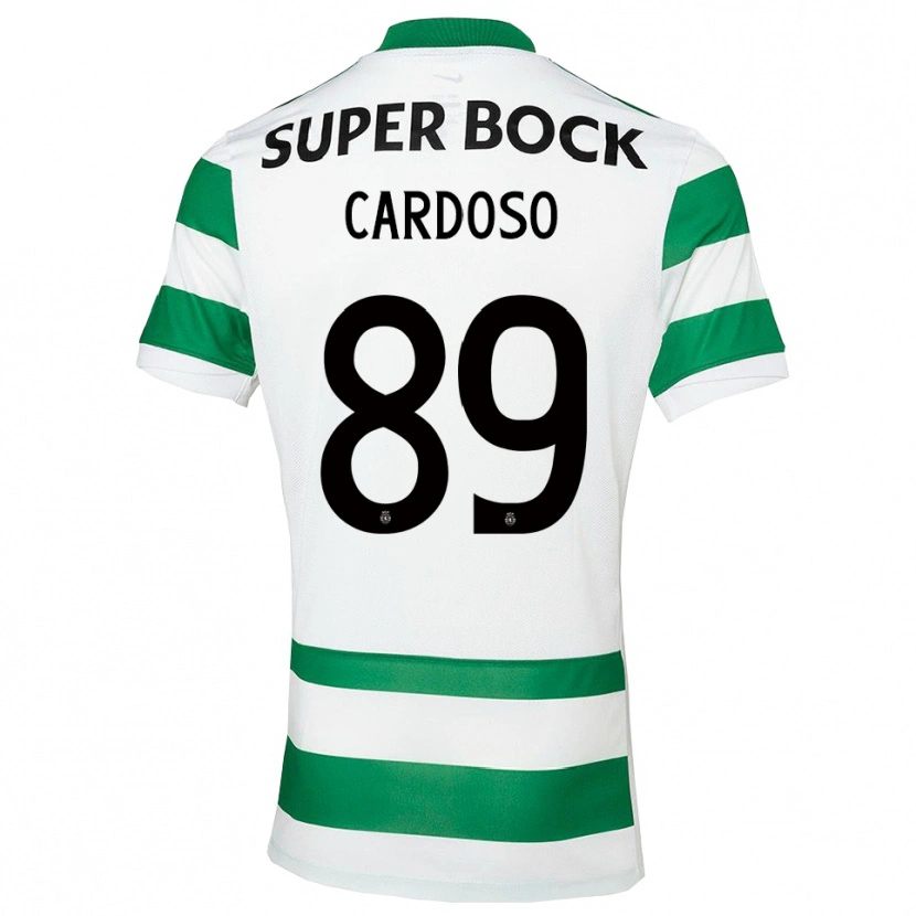 Danxen Mujer Camiseta Nilton Cardoso #89 Verde Blanco 1ª Equipación 2025/26 La Camisa