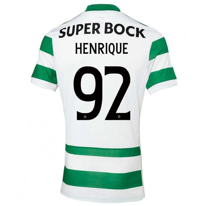 Danxen Mujer Camiseta Eduardo Henrique #92 Verde Blanco 1ª Equipación 2025/26 La Camisa
