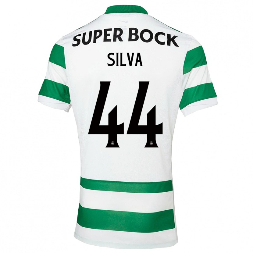 Danxen Mujer Camiseta Pedro Silva #44 Verde Blanco 1ª Equipación 2025/26 La Camisa