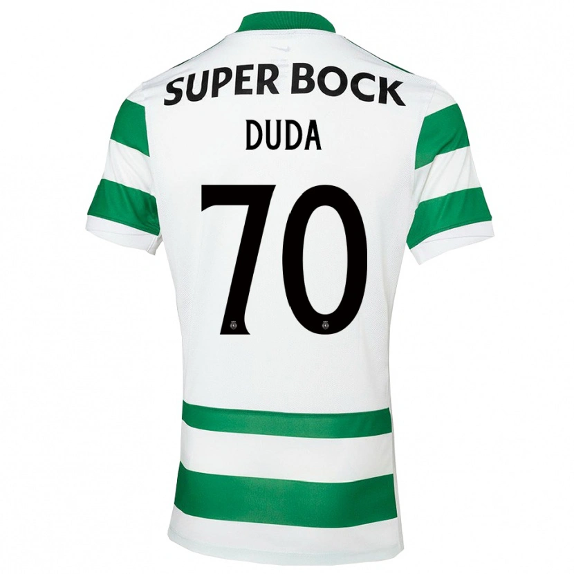 Danxen Mujer Camiseta Dudá #70 Verde Blanco 1ª Equipación 2025/26 La Camisa