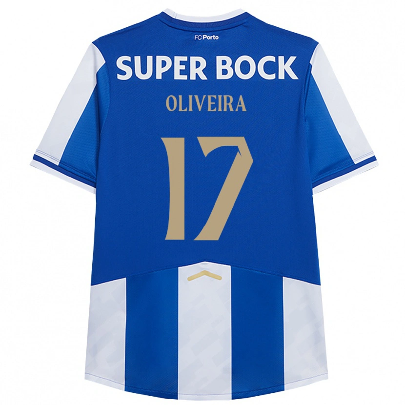 Danxen Mujer Camiseta Inês Oliveira #17 Azul Blanco 1ª Equipación 2025/26 La Camisa