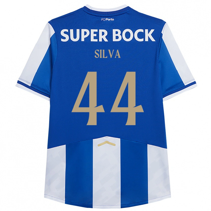 Danxen Mujer Camiseta Felipe Silva #44 Azul Blanco 1ª Equipación 2025/26 La Camisa