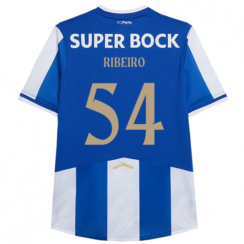 Danxen Mujer Camiseta António Ribeiro #54 Azul Blanco 1ª Equipación 2025/26 La Camisa