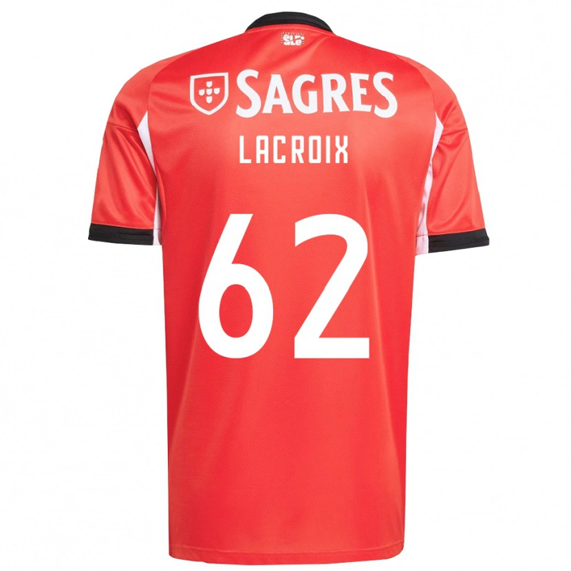 Danxen Mujer Camiseta Lenny Lacroix #62 Rojo Blanco 1ª Equipación 2025/26 La Camisa