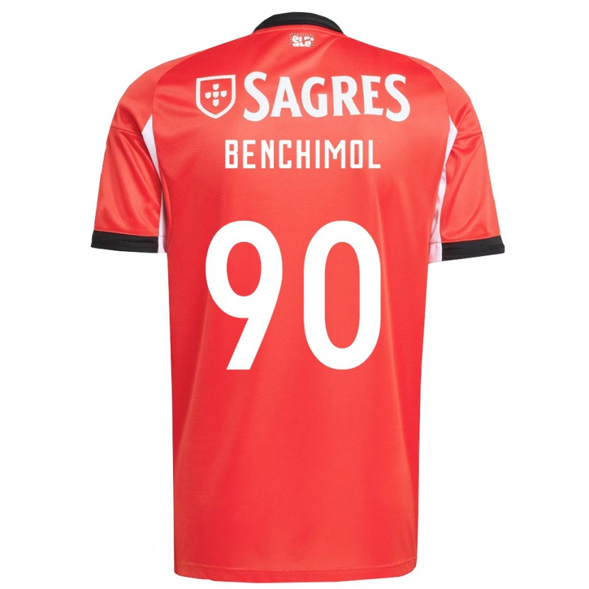 Danxen Mujer Camiseta Benchimol #90 Rojo Blanco 1ª Equipación 2025/26 La Camisa