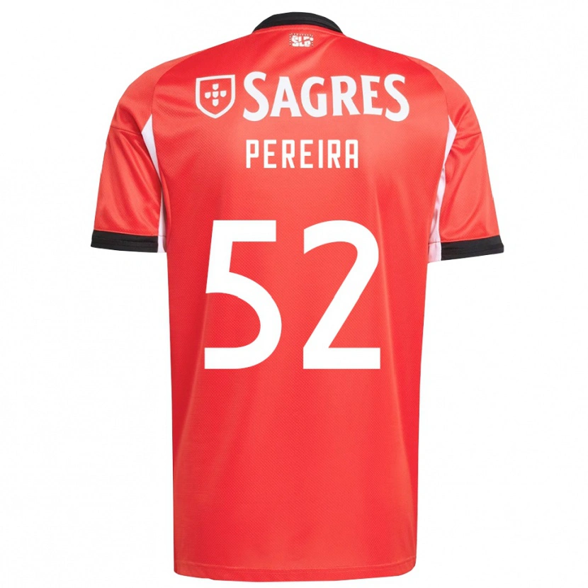 Danxen Mujer Camiseta Henrique Pereira #52 Rojo Blanco 1ª Equipación 2025/26 La Camisa