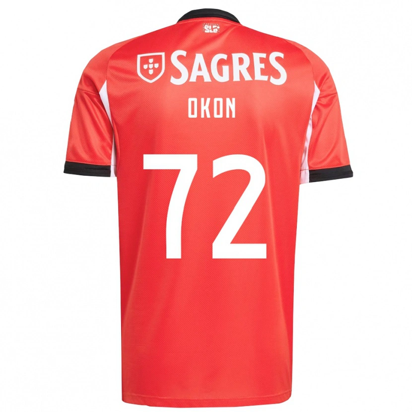 Danxen Mujer Camiseta Paul Okon #72 Rojo Blanco 1ª Equipación 2025/26 La Camisa