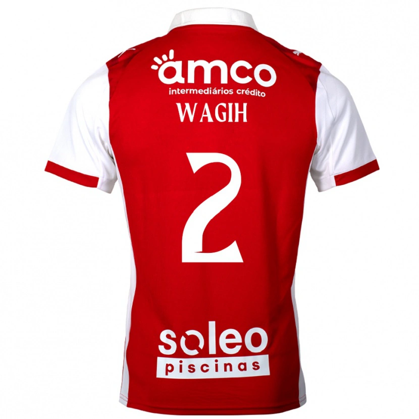 Danxen Mujer Camiseta Youssef Wagih #2 Rojo Blanco 1ª Equipación 2025/26 La Camisa
