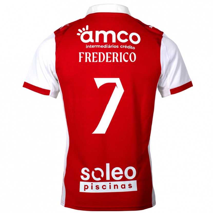 Danxen Mujer Camiseta Fredy #7 Rojo Blanco 1ª Equipación 2025/26 La Camisa