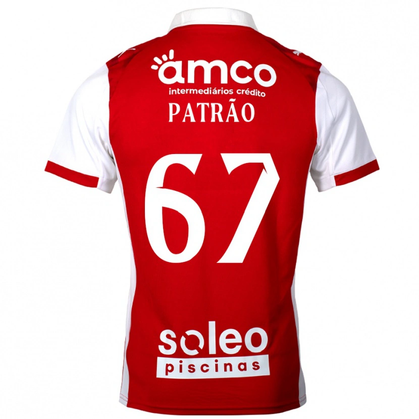 Danxen Mujer Camiseta Afonso Patrão #67 Rojo Blanco 1ª Equipación 2025/26 La Camisa