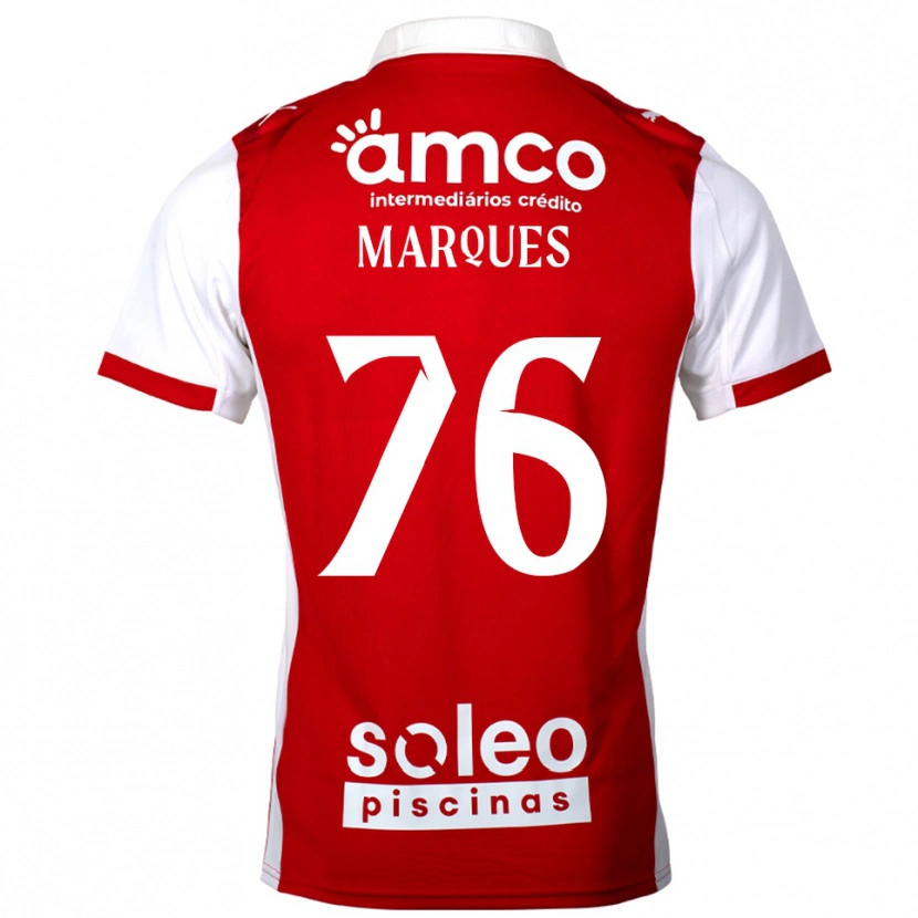 Danxen Mujer Camiseta Tomás Marques #76 Rojo Blanco 1ª Equipación 2025/26 La Camisa