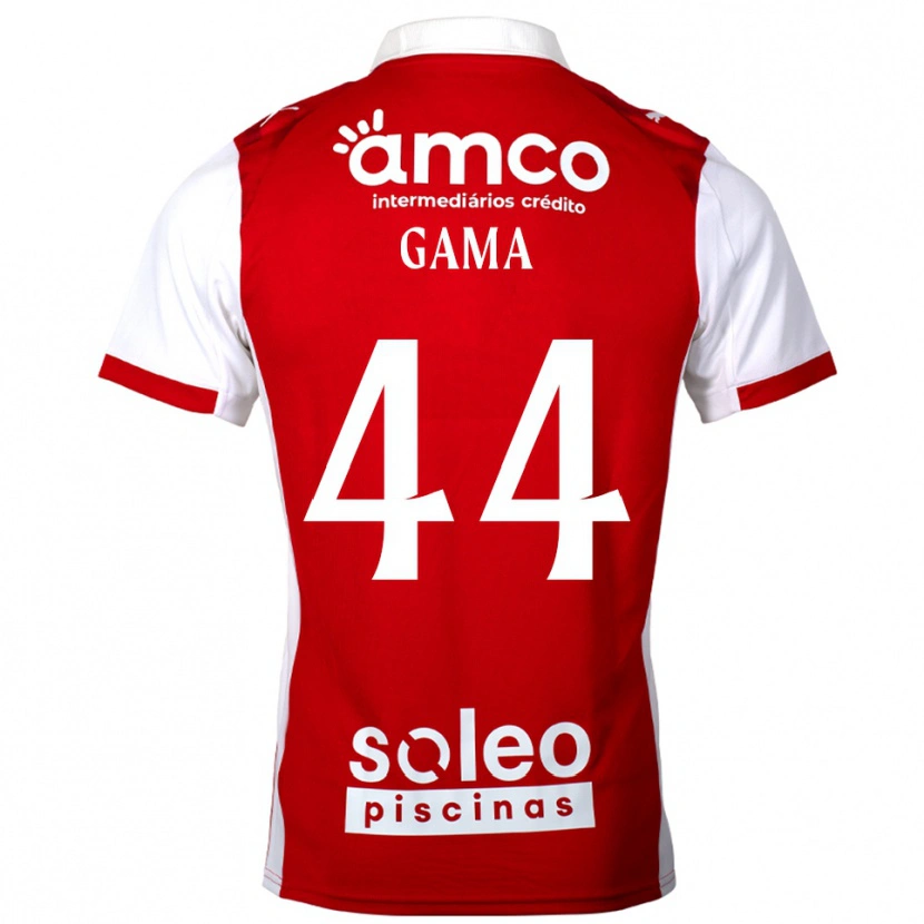 Danxen Mujer Camiseta Dinis Gama #44 Rojo Blanco 1ª Equipación 2025/26 La Camisa