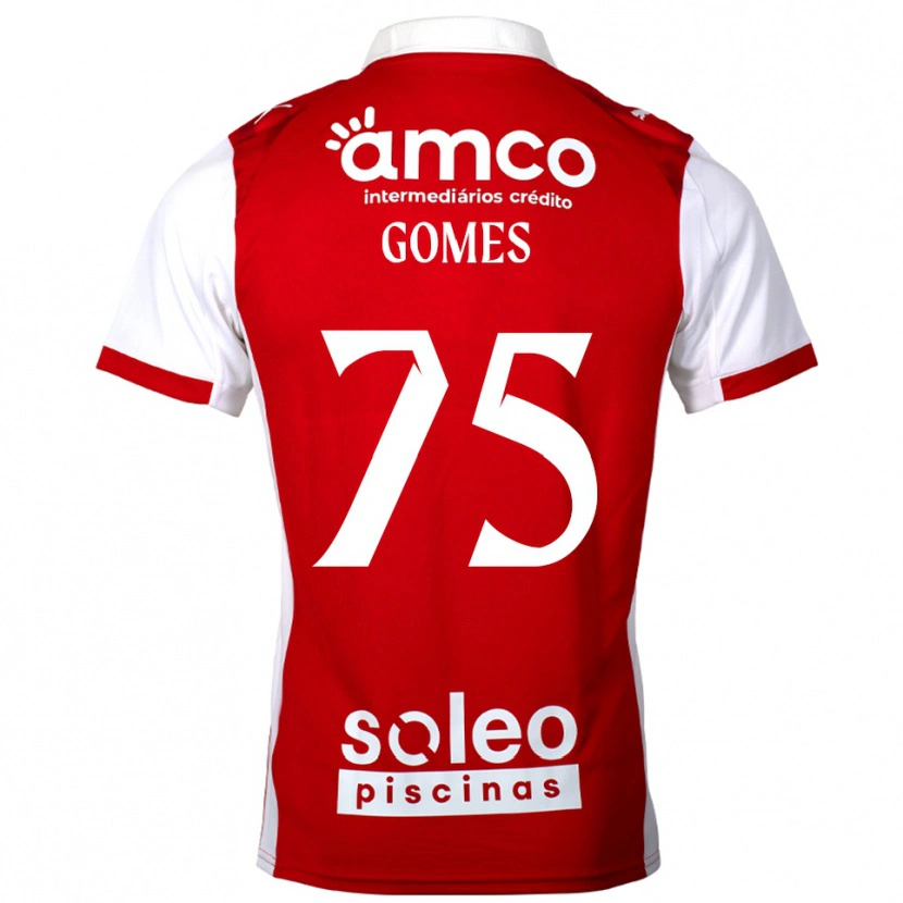 Danxen Mujer Camiseta Tomás Müller #75 Rojo Blanco 1ª Equipación 2025/26 La Camisa