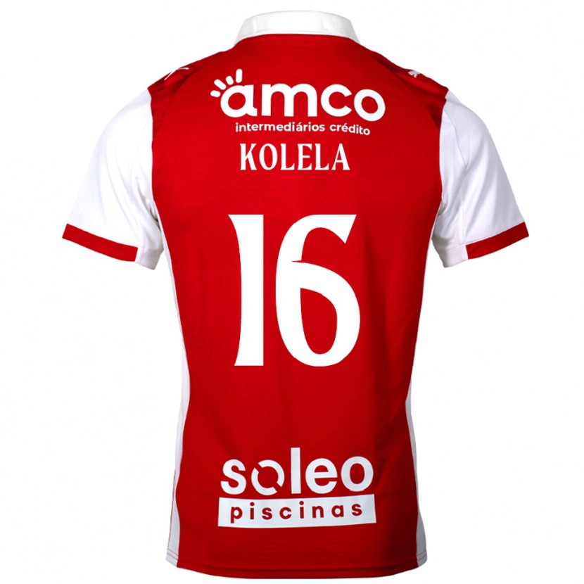 Danxen Mujer Camiseta Kyllian Kolela #16 Rojo Blanco 1ª Equipación 2025/26 La Camisa